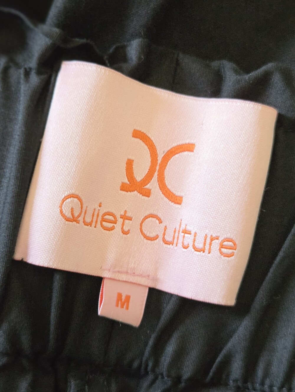 Quiet Culture Wide Leg Black Linen-Blend Pull-On Pants - Picture 4 of 4